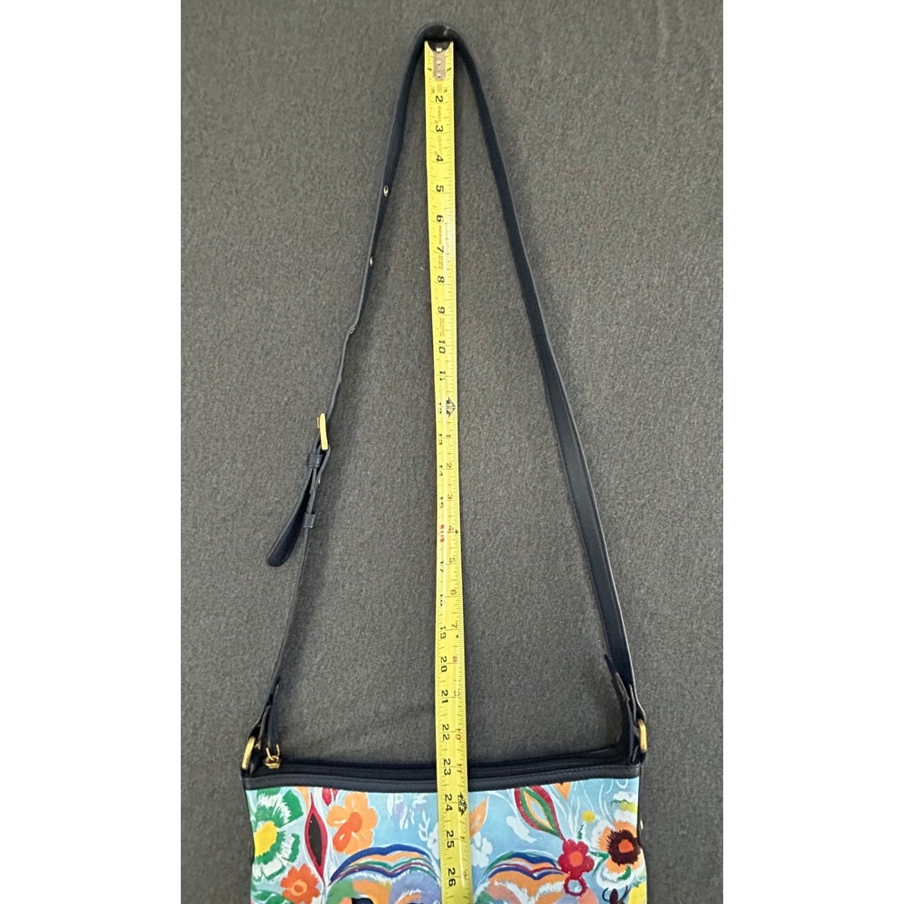 Artistic Expressions by Sharif Hand Painted Leather Owl Crossbody Bag Boho - Picture 13 of 16